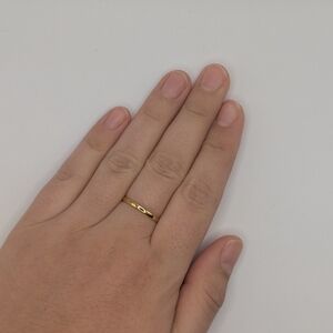 Gold Vermeil Band Size 8